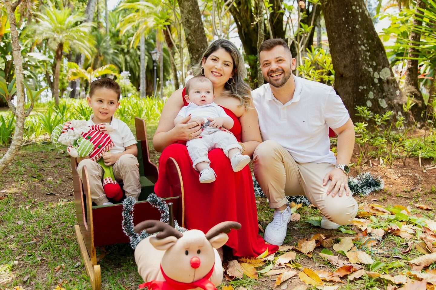 Ensaio Natal Externo - Theo e Bernardo - Bragança Paulista/SP